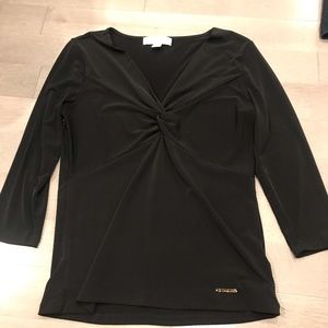 Michael Kors black v-neck shirt